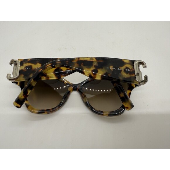 Marc Jacobs 109/S O2VCC Tortoise Brown Cat Eye Sunglasses 54-16 140 & Gucci Case - Picture 11 of 16